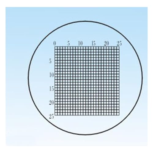 Microscope Diameter 19mm Microscope Slides Reticle Calibrating Slide Stage Micrometer(C6)