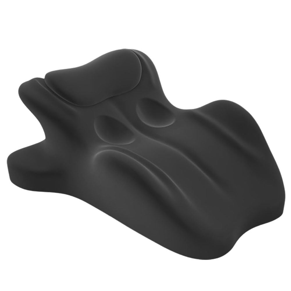 Couples Pillows for Intimacy, Memory Foam Adults Pillow | 27° Angle Perfect Position | Provides All-Round Support | Recovers After Impact, for All Postures (Black)