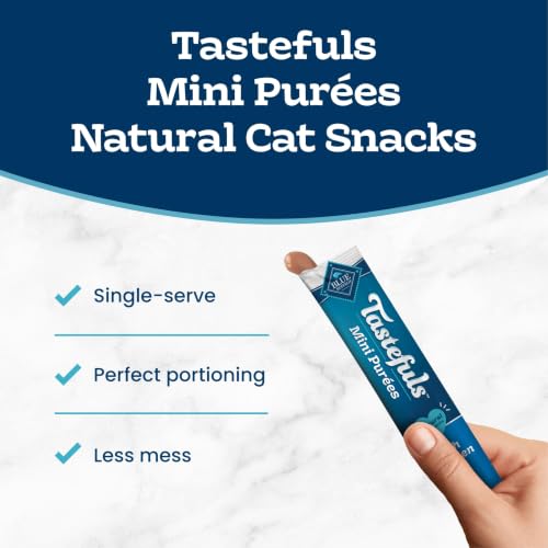 Blue Buffalo Tastefuls Mini Purees Variety Pack Cat Treats, 0.5 oz, 24 ct - image 2