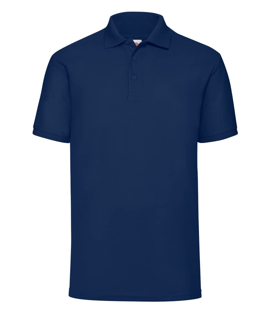 Fruit Of The Loom Herren 65/35 Polohemd Kurzärmelig Polohemden - Marine, XX-Large
