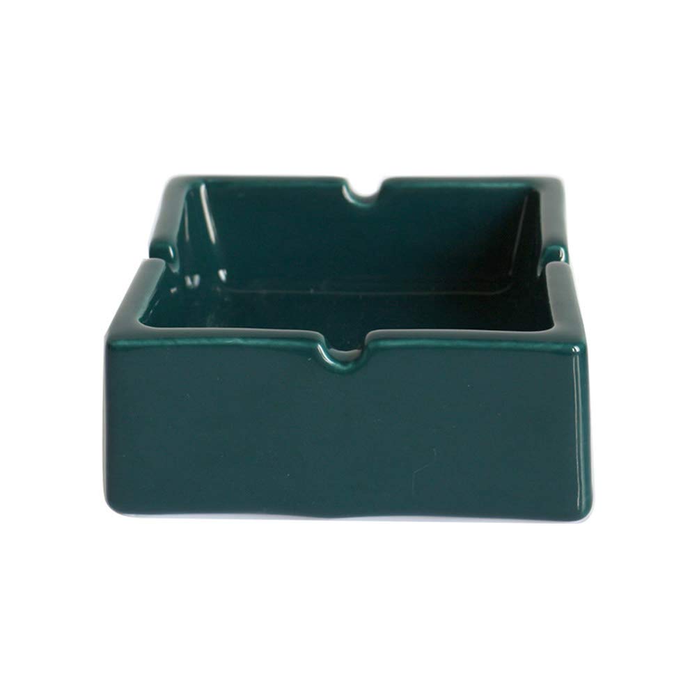 Ashtray Octagonal Ceramic Ashtray Home Multi-Function Creative Ornaments - Multi-Color Optional Ashtray (Green)