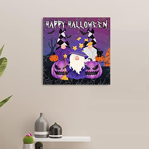 Panneau Happy Halloween en bois décoration murale chambre