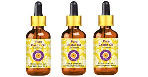 Huile de ricin cheveux secs et cils fins Deve Herbes 300ml pour nourrir sans effet gras