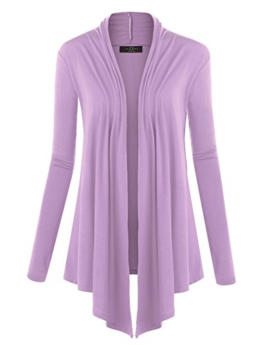 Image of Made By Johnny Women's Open Front Cardigan Lightweight Soft Drape Long Sleeve Cardigan for Work Travel Casual