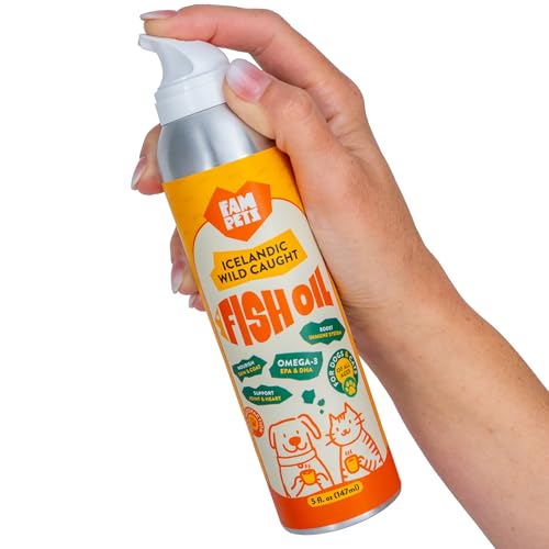 Omega 3 Fish Oil for Cats (5 oz) - Icelandic Fish Oil Liquid Cat ...