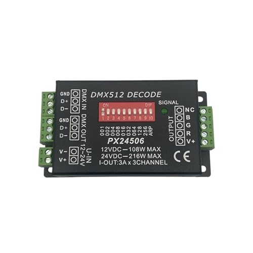 Module de bande lumineuse colorée RVB décodeur DMX512 PX24506 pour scène