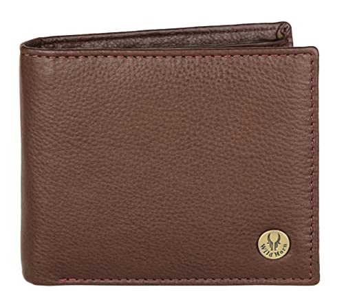 Image of WildHorn Rfid Protected Leather Wallet For Men, Walnut