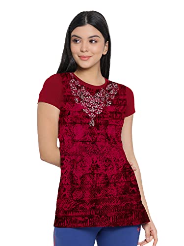 Image of Lyra Women's Printed Regular Fit T-Shirt