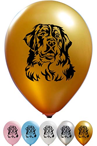 Ballon tête de chien 16 carats imprimé recto-verso pour décoration festive