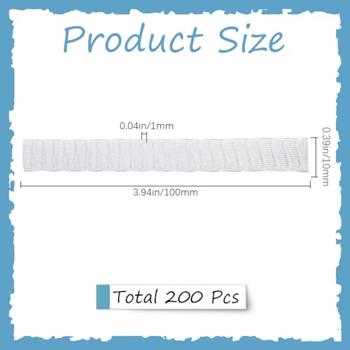 Image of GORGECRAFT 200Pcs Makeup Brush Net Pen Guard Protector Reusable Net Thread Spool Savers Expandable Mesh Cover Plastic Sewin Thread Netting Machine Embroidery Net for Eyeshadow Brush Sewing, White