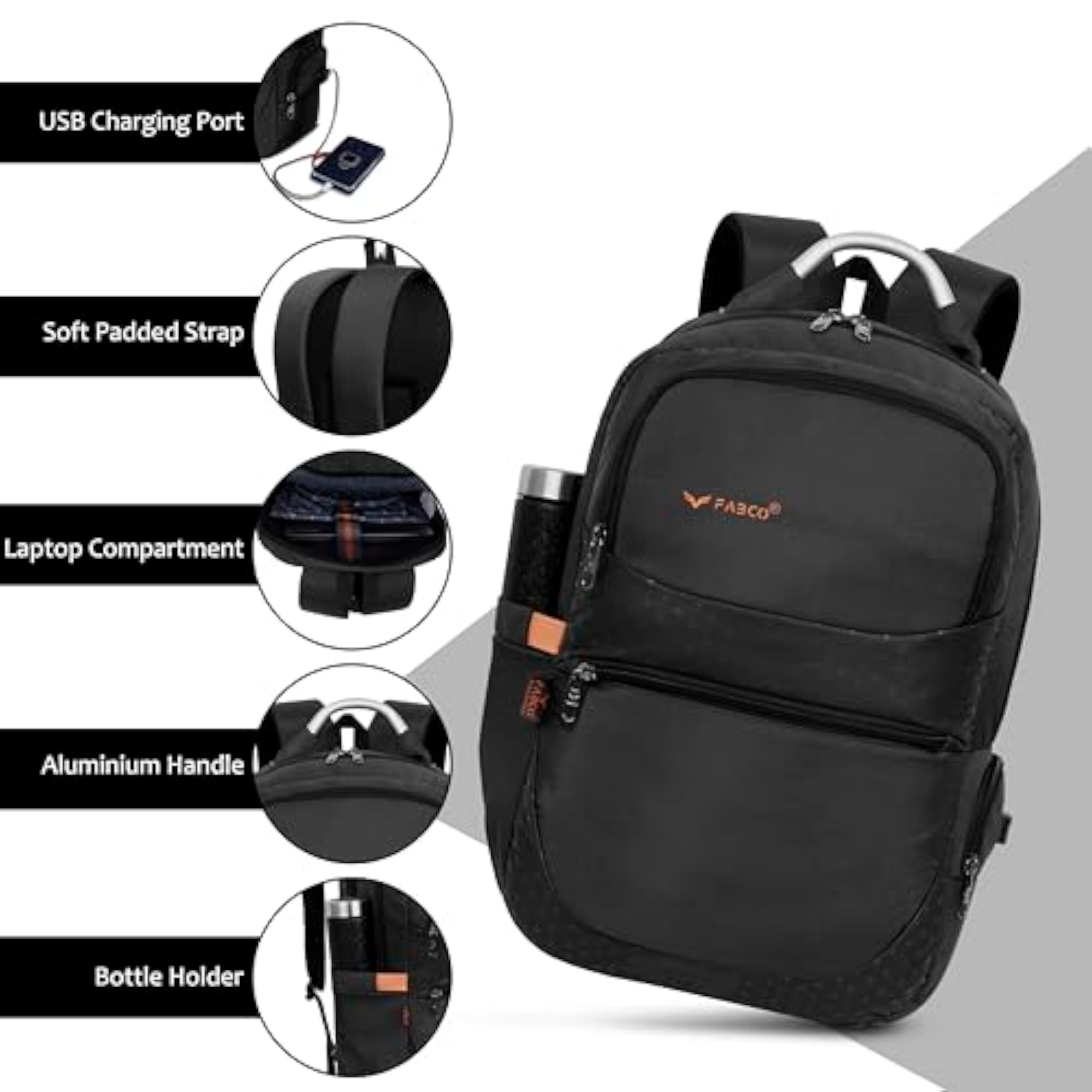 Elite Series Laptop Backpack with USB Charging Port