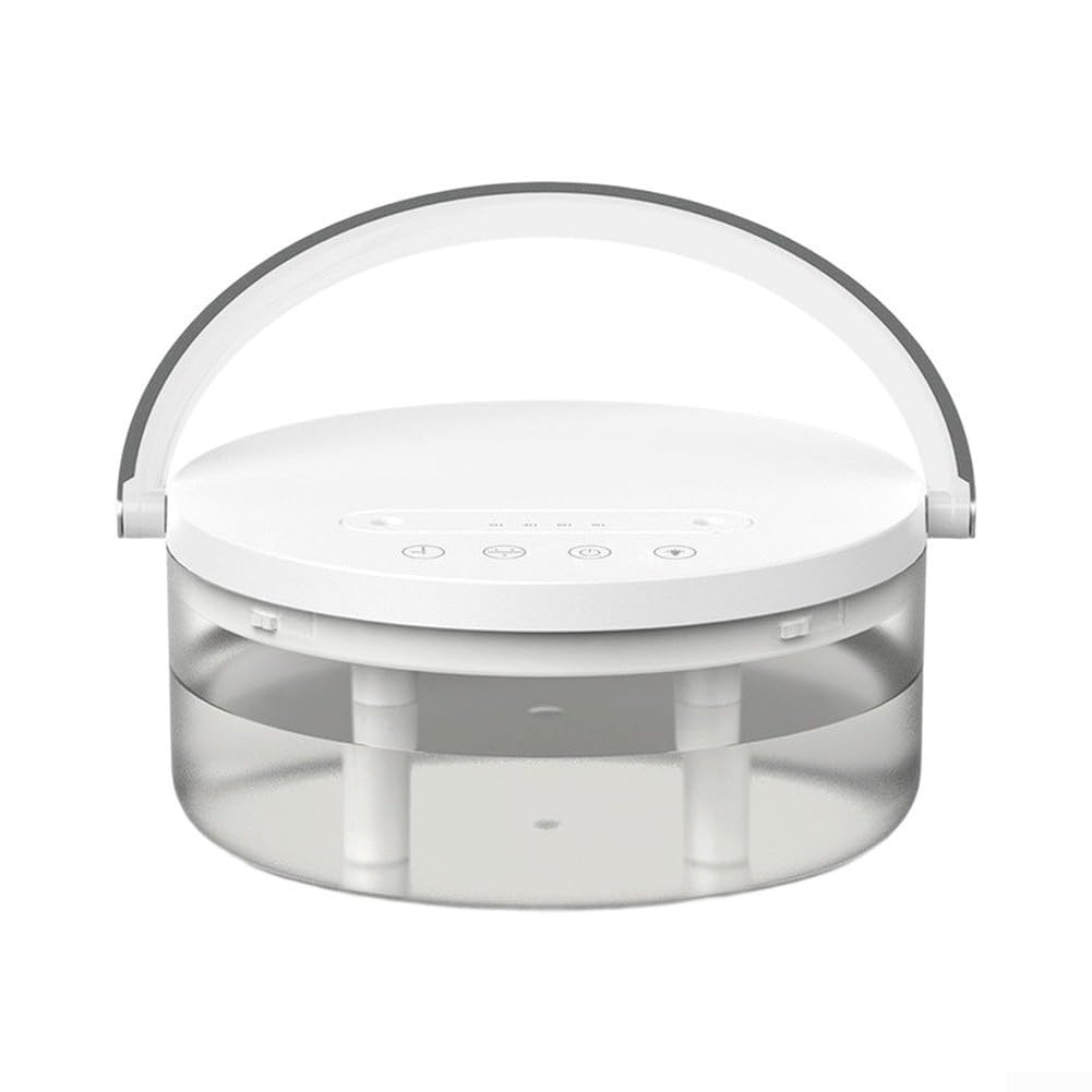 Umidificatore per camera da letto con luce notturna a 7 colori, nebbia a doppio spruzzo ultra silenziosa, funzionamento 20 ore, facile da riempire dall'alto per la scuola materna (A)