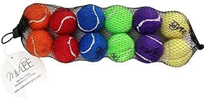 Miniatura 3 de Midlee Pelotas de tenis para perros XS de 1.5 pulgadas, paquete de 12 (sólidas, 1.5 pulgadas)