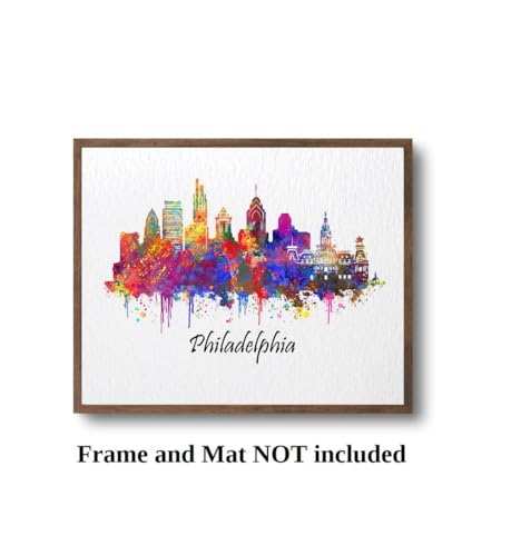 Affiche Philadelphie aquarelle Dignovel Studios impression d'art - 3