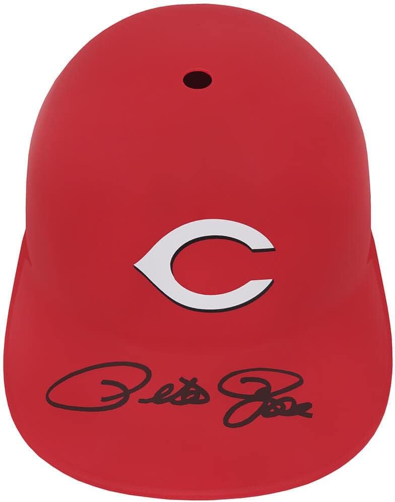 Pete Rose Signed Cincinnati s Souvenir Replica Batting Helmet - Autographed MLB Helmets