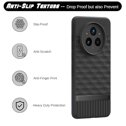 Image of Shockproof Case for Realme 14 Pro 5G | Full Camera Protection | TPU Flexible Back Cover for Realme 14 Pro 5G (Matte Black)
