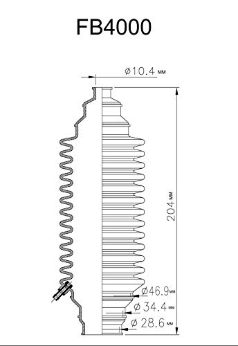 Flexx Boot Fb4000K Universal Rack And Pinion Boot Kit - Specially Formulated Extra Heavy Duty Rubber Compound #TOP1