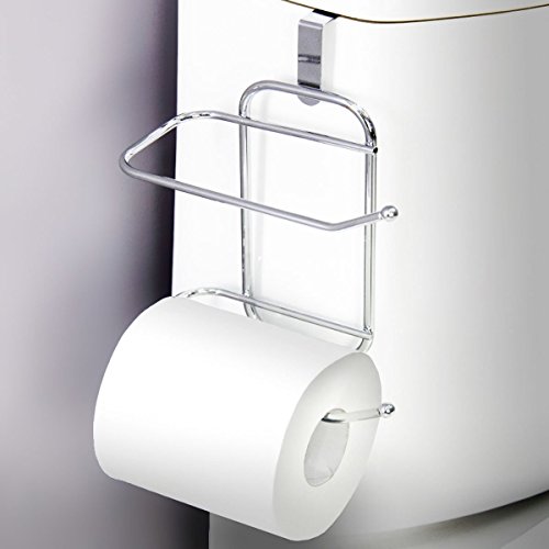 Vanderbilt Over-The-Tank Toilet Paper Tissue Hanging Metal 2-Roll Reserve Holder