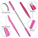 14 Pieces Facial Hair Remover Spring Epilator Set Eyebrow Razors Beveled Tweezers Removes Hairs Women Face Threading Tool(Color A)