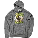 Popfunk Shrek Looking Good Unisex Adult Slim Fit Pull-Over Heather Hoodie, Athletic Heather, Medium