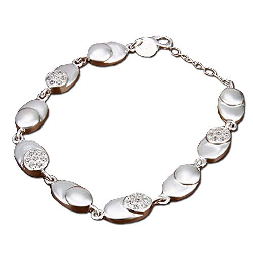 Preisvergleich Produktbild Schöne elegante NYKKOLA Classic Jewelry Damen Armband 925 Silber