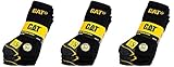 Caterpillar 6/12 Paar Real Work Arbeitssocken Wadenmitte - Verstärkte Spitze Ferse - Baumwolle