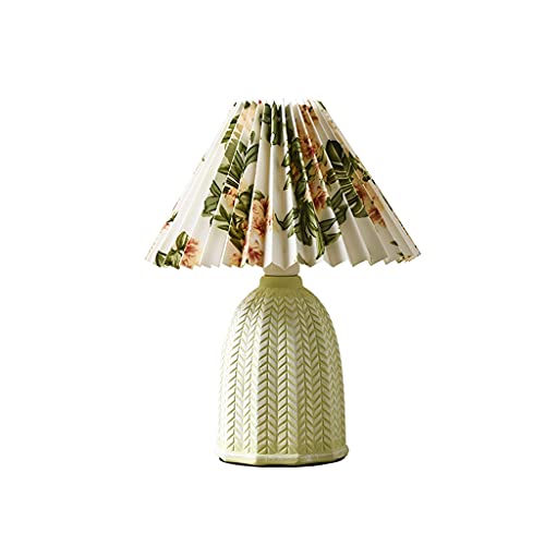 Lampe de table plissée haut de gamme style rétro chinois
