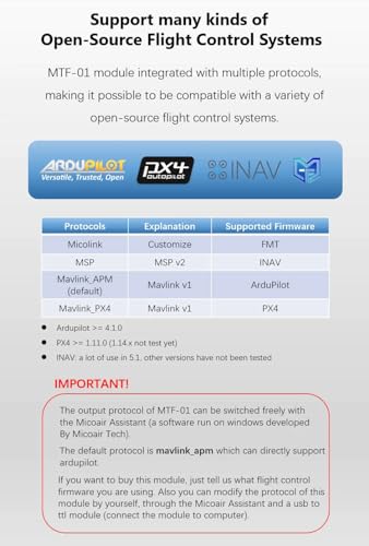 Generic MTF001 Micoair Optical Flow & Lidar Sensor Mtf-01 Compatible thumb #5