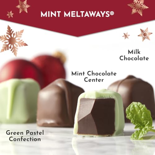 Fannie May Mint Meltaway, Mint Chocolate Candy with Milk Chocolate Pastel Coating, Holiday Chocolate Gift Box, 11.5 oz - image 4