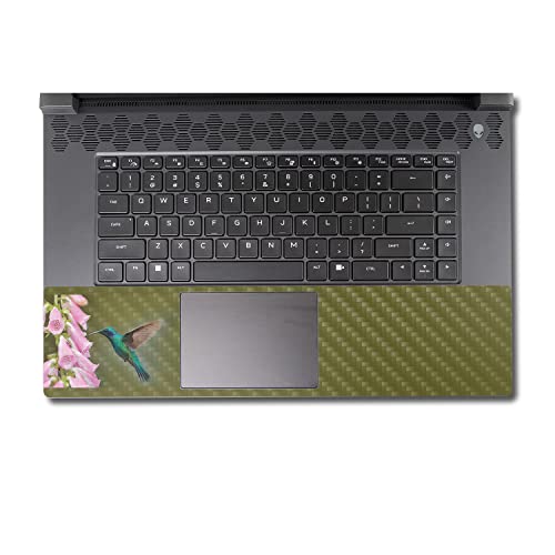 Image of MightySkins Carbon Fiber Skin Compatible with Alienware M17 R5 (2022) Full Wrap Kit - Hummingbird | Protective, Durable Textured Carbon Fiber Finish | Easy to Apply & Change Styles | Made in The USA