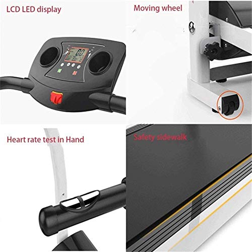 Home Folding Treadmill with Low Wide Deck and Multi-Grip Handrails for Balance - Afbeelding 7