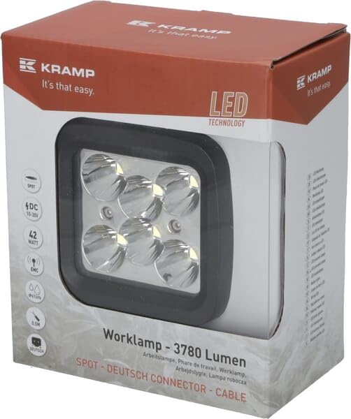 Kramp LED-Arbeitsscheinwerfer 42W 3780lm Punktstrahler LA10027