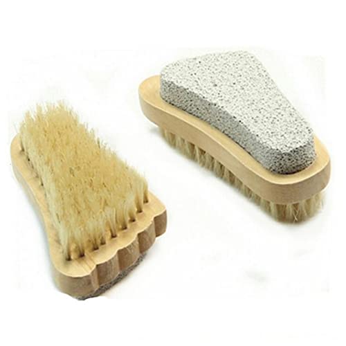 Genérico cepillo de baño de madera cepillo exfoliante para pies cepillo de cerdas para pies cepillo de masaje de piedra pómez Bambú