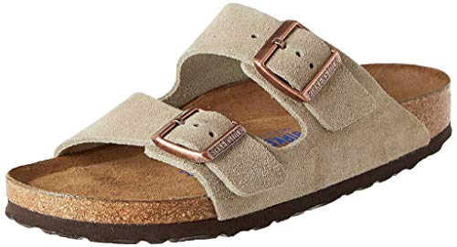 Birkenstock 951303 Arizona SFB taupe, Suede Leather PIANELLE Uomo, Taupe EU 42