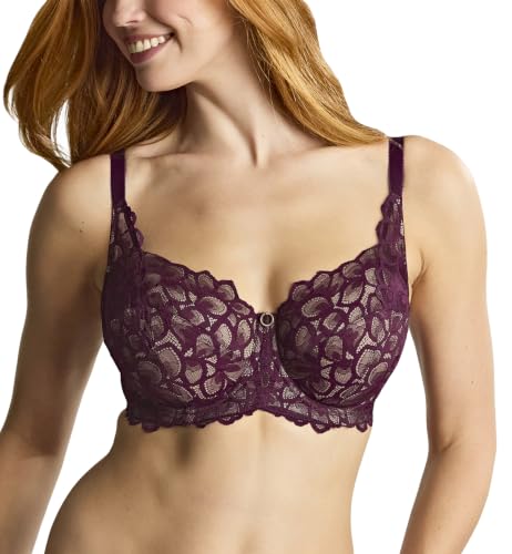Image of Panache Women's Allure Full Cup Bra - Sheer Lace with Side Sling & Power Mesh Support