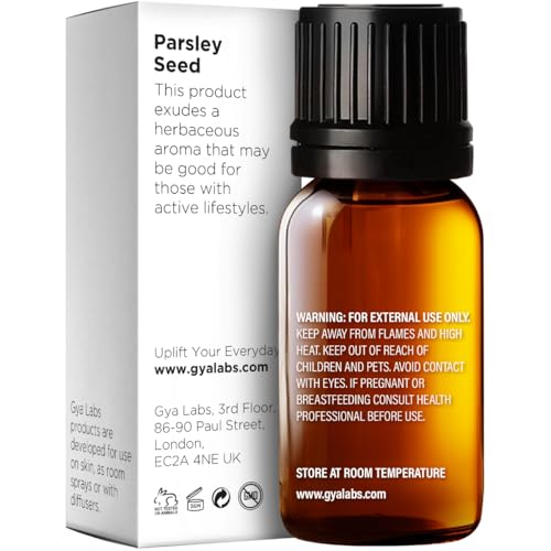Image of 100% Pure Parsley Essential Oil - 0.34 Fl Oz - Parsley Oil for Hair, Skin, Diffuser, Aromatherapy & DIY Candle Making Scent