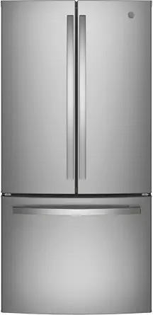 GE GWE19JYLFS 18.6 cu. ft. Counter Depth French Door Refrigerator in Fingerprint Resistant Stainless Steel