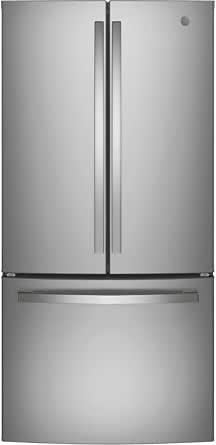GE GWE19JYLFS 18.6 cu. ft. Counter Depth French Door Refrigerator in Fingerprint Resistant Stainless Steel