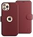 LUPA iPhone 11 Pro Max Wallet Case -Slim iPhone 11 Pro Max Flip Case with Credit Card Holder - for Women & Men - Faux Leather i Phone 11 Pro Max Purse Cases - Burgundy - 6.5 inch Display Screen