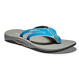 Eddie Bauer Women's Break Point Flip Flop, Tropical Blue, 9
