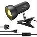 Rong&LAN Clip lamp,360° Rotation Clip on Lamp Portable Book Reading Light,Clamp on Desk/Table/Bunk Bed/Cupboard Home Lighting, (Desk lamp,Two Colors for Your Choice)"Black"
