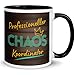 Kollege Tasse Abschied Geschenk | Professioneller Chaos Koordinator Spruch mit Krone | Lustiger Kaffeebecher f&uuml;r M&auml;nner Kollegen B&uuml;ro Arbeit Chef Teamleiter Abteilungsleiter Gesch&auml;ftsf&uuml;hrer