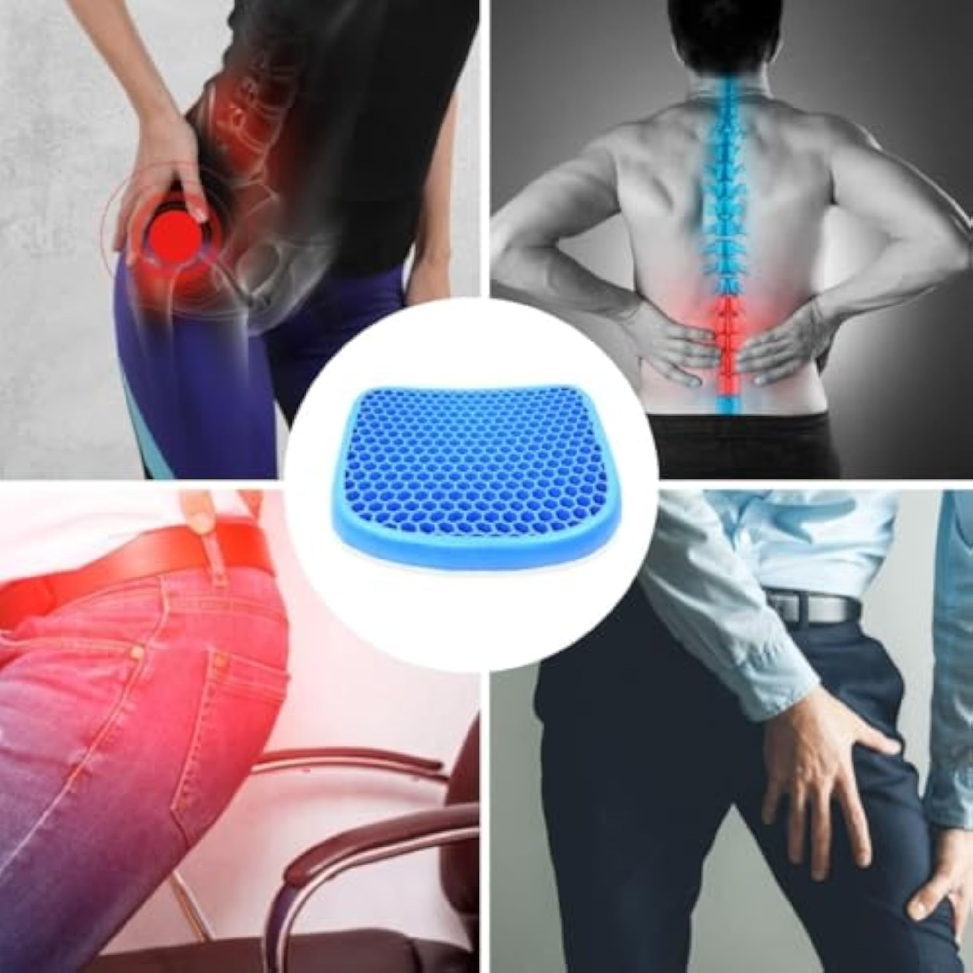 Egg Gel Seat Cushion for Office & Car, Cooling Technology
