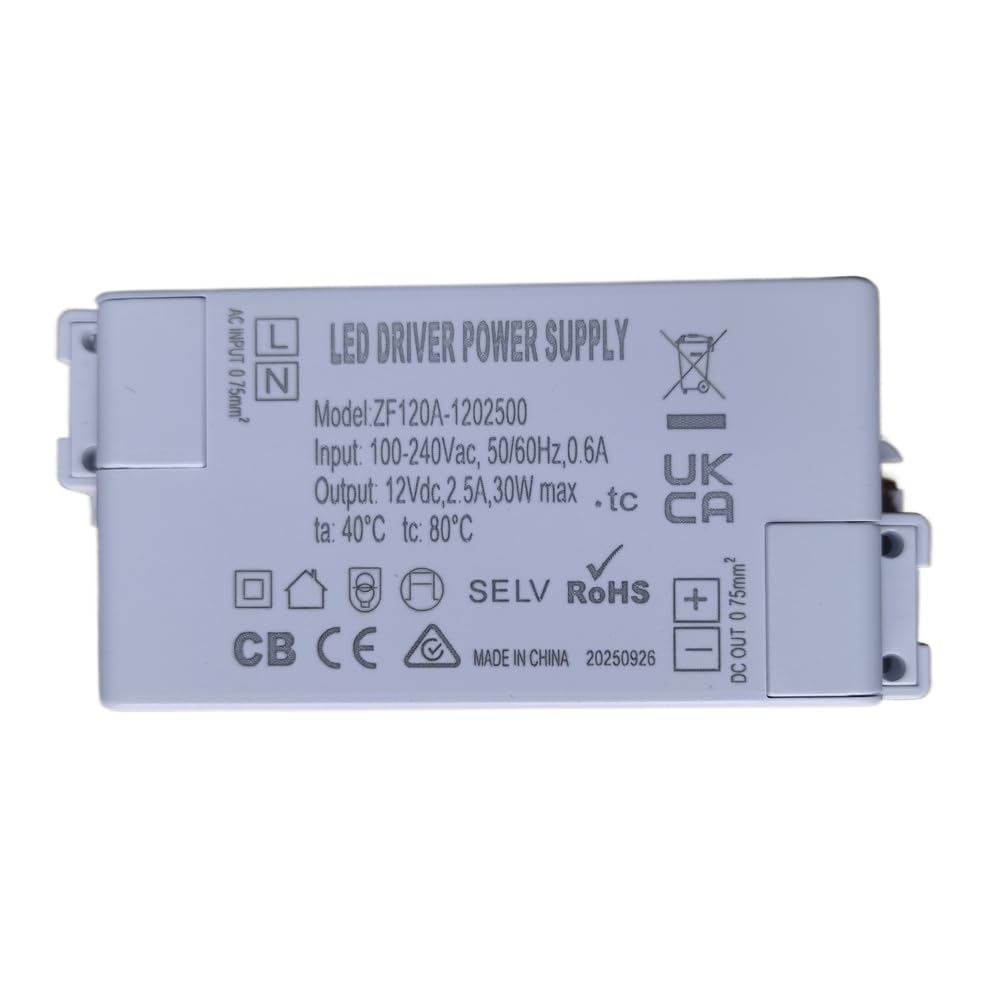 ZF120A-1202500 ZF120A-1205000 12VDC 30W 60W AC/DC Adapter LED