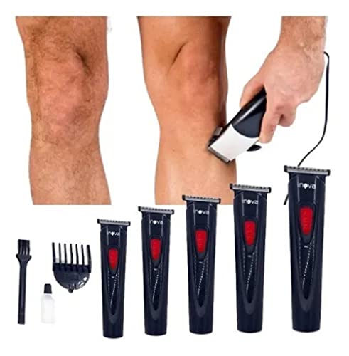 parador de Pelos Profissional, Inova,HQ-209 Preto e Cinza e Detalhes em Vermelho