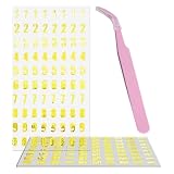 OVDGWC Pegatinas Digitales Y 1 Pieza De Pinzas, Las Pegatinas Decorativas Autoadhesivas Se Pueden Usar para Tarjetas De Felicitación, Coleccionar Álbumes, Artesanías Y Álbumes De Fotos