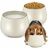Acellegic 2 Pack 37 oz Ceramic Dog Bowl for Large...