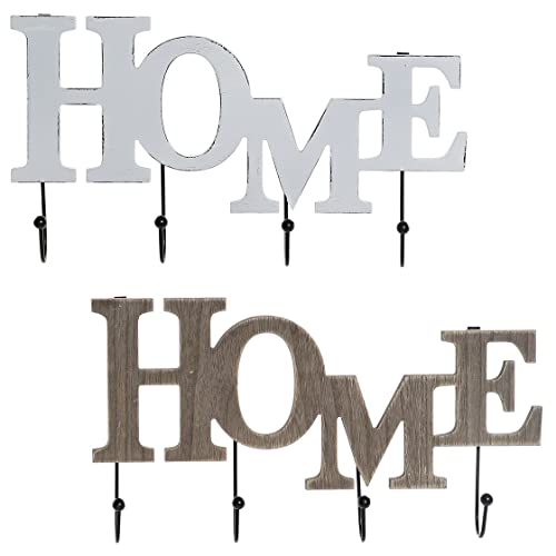 ALJOIR Perchero de Pared HOME 37cm de Madera