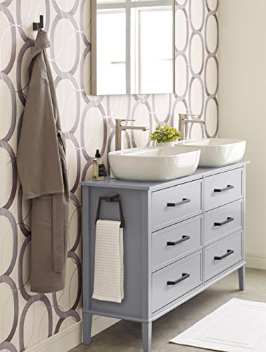 Amerock Bh36002Orb | Oil Rubbed Bronze Towel Bar | 6-13/16 In (173 Mm) Length Towel Holder | Blackrock | Hand Towel Holder For Bathroom Wall | Small Kitchen Towel Holder | Bath Accessories #TOP2