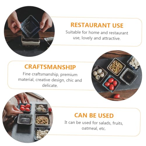 Juego de 5 platos de sushi de cerámica estilo japonés miniatura 6